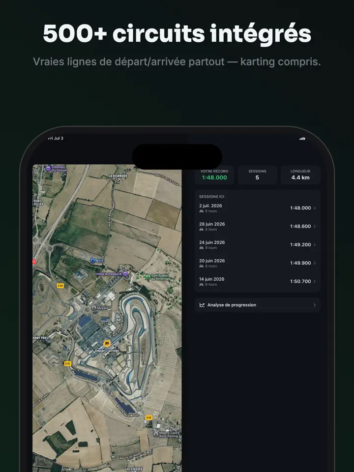 ApexLap sur iPad : capture d’écran 5 sur 7