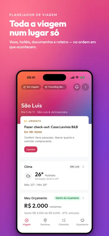 Wayven: Planejar Viagens screenshot 1 of 6