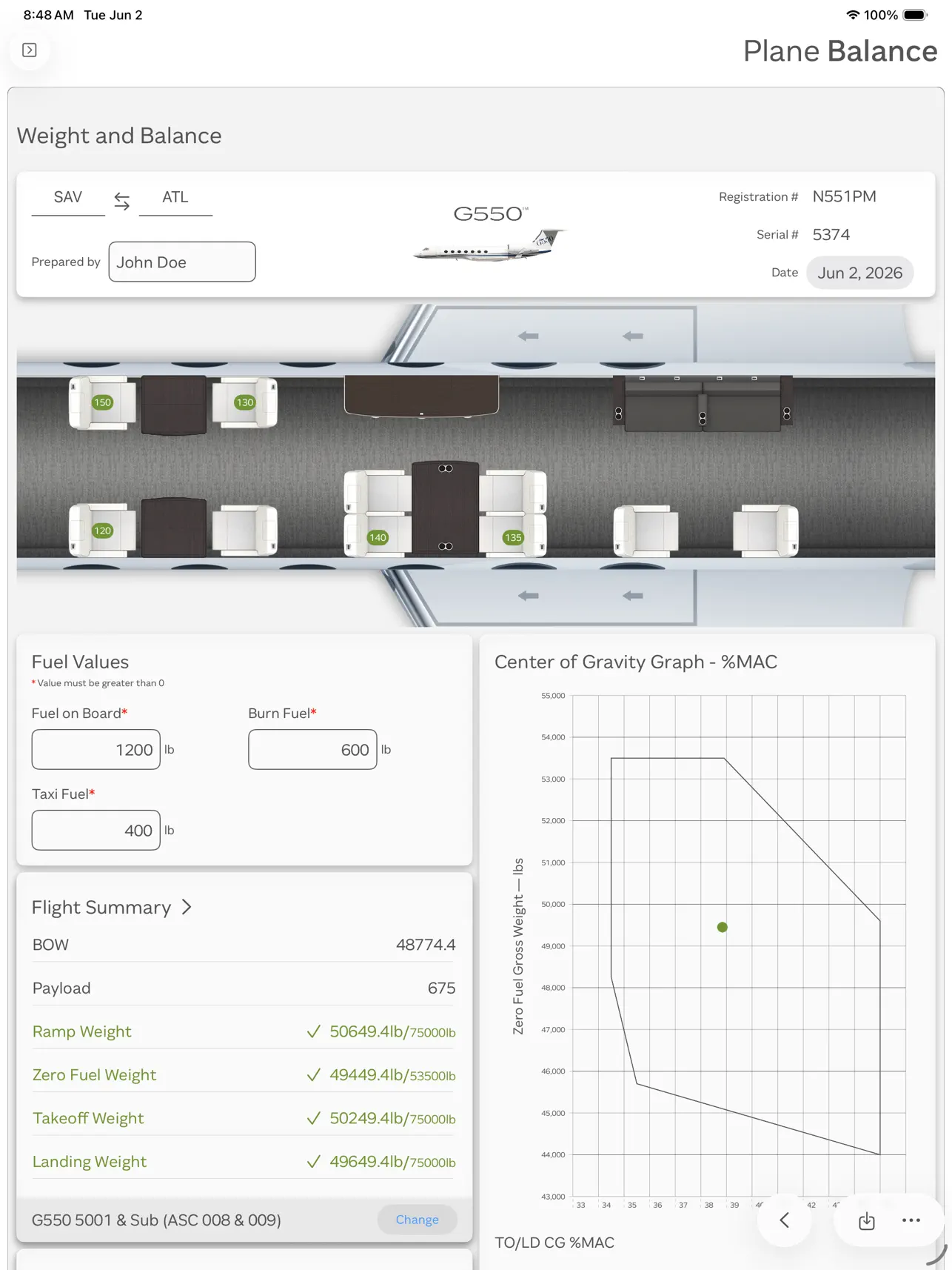 Screenshot #6 pour Gulfstream Plane Balance