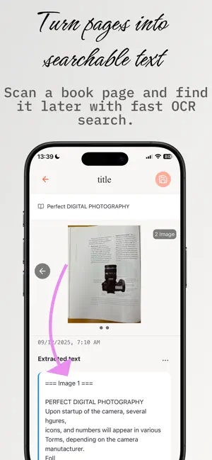 Book Leaf: OCR Book Notes screenshot 2