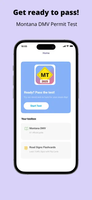 Montana DMV Permit Test + screenshot 1