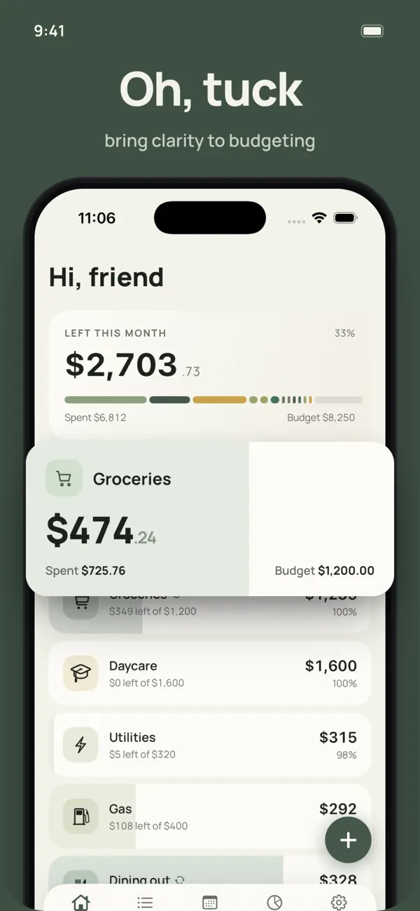 Screenshot #2 pour Envelope Budget App - Tuck