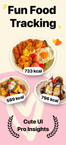 Eatmoji: Cute Calorie Tracker iPhone screenshot