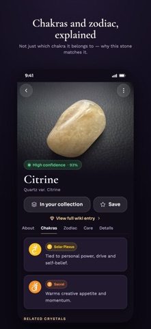 Crystal ID - AI Gem Scanner iPhone screenshot