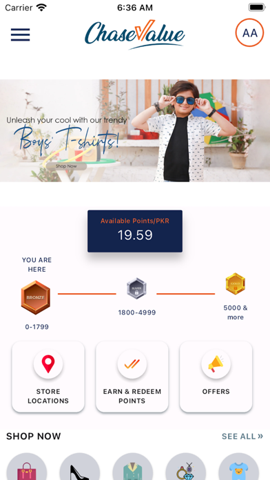 Chase Value Loyalty Screenshot