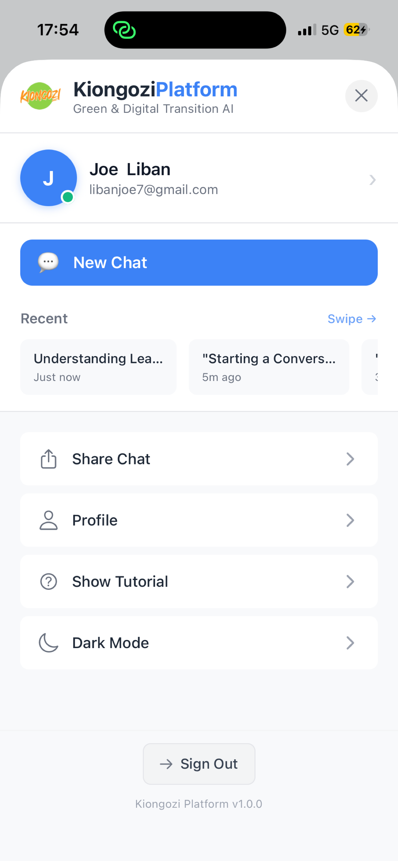 Kiongozi Chat screenshot 5