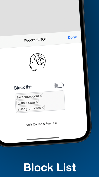ProcrastiNOT - Website Blocker Screenshot