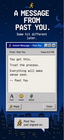 BRB - Texts From Past You iPhone screenshot
