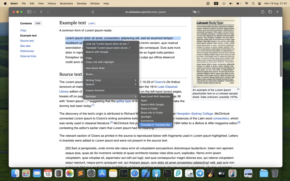 #5. Translate Bar (macOS) 由: Andrey Sidorovnin