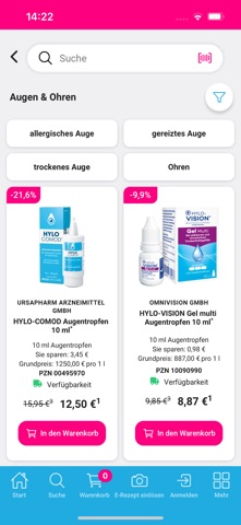PrimaVital App screenshot