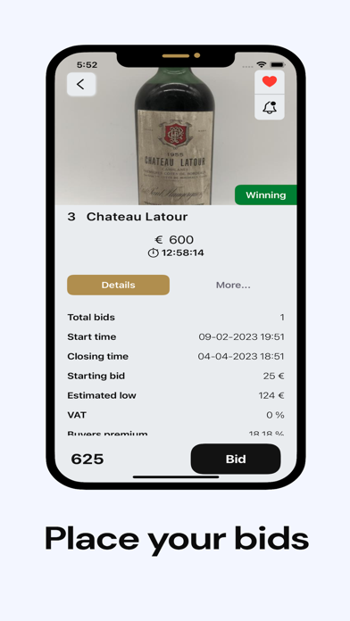 Ampersand Wine Auctions Screenshot