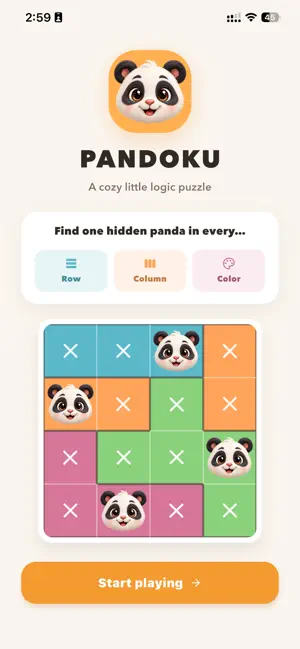 Pandoku: Panda Logic Puzzle screenshot 2