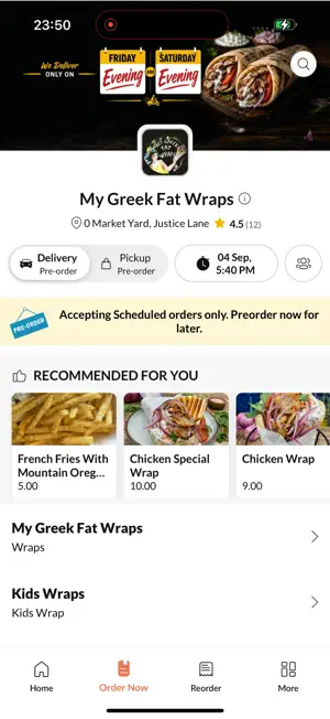 My Greek Fat Wraps screenshot 2
