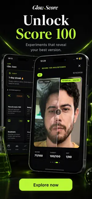 GlowScore: AI Face Scan screenshot 1
