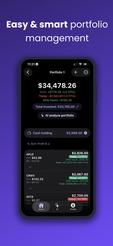MindStock: AI Stock Analyst iPhone screenshot
