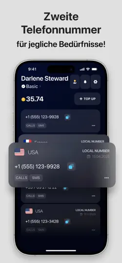 Screenshot von ESIM Plus – Zweite Nummer auf dem iPhone 2
