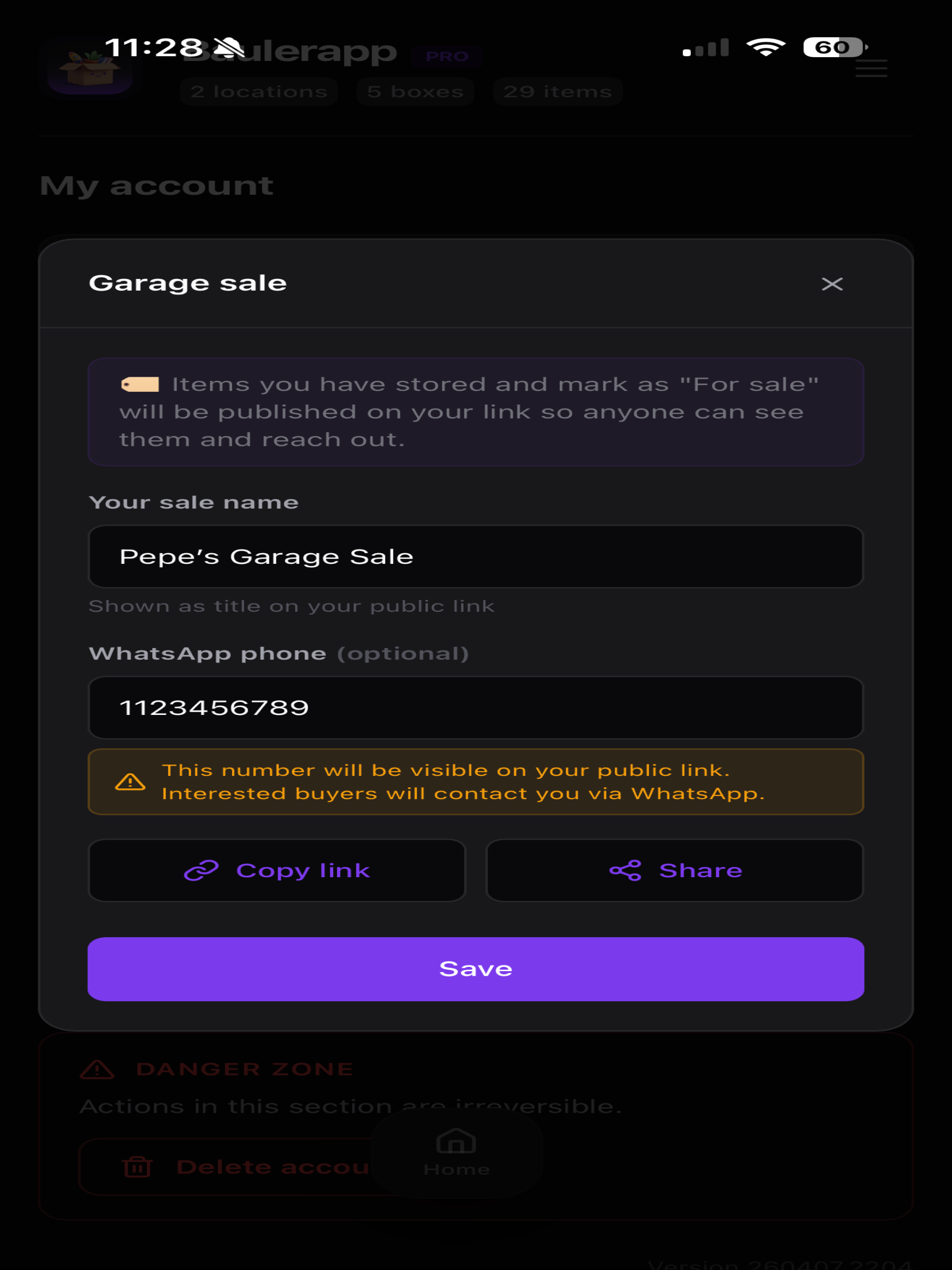 Baulerapp: Home Inventory