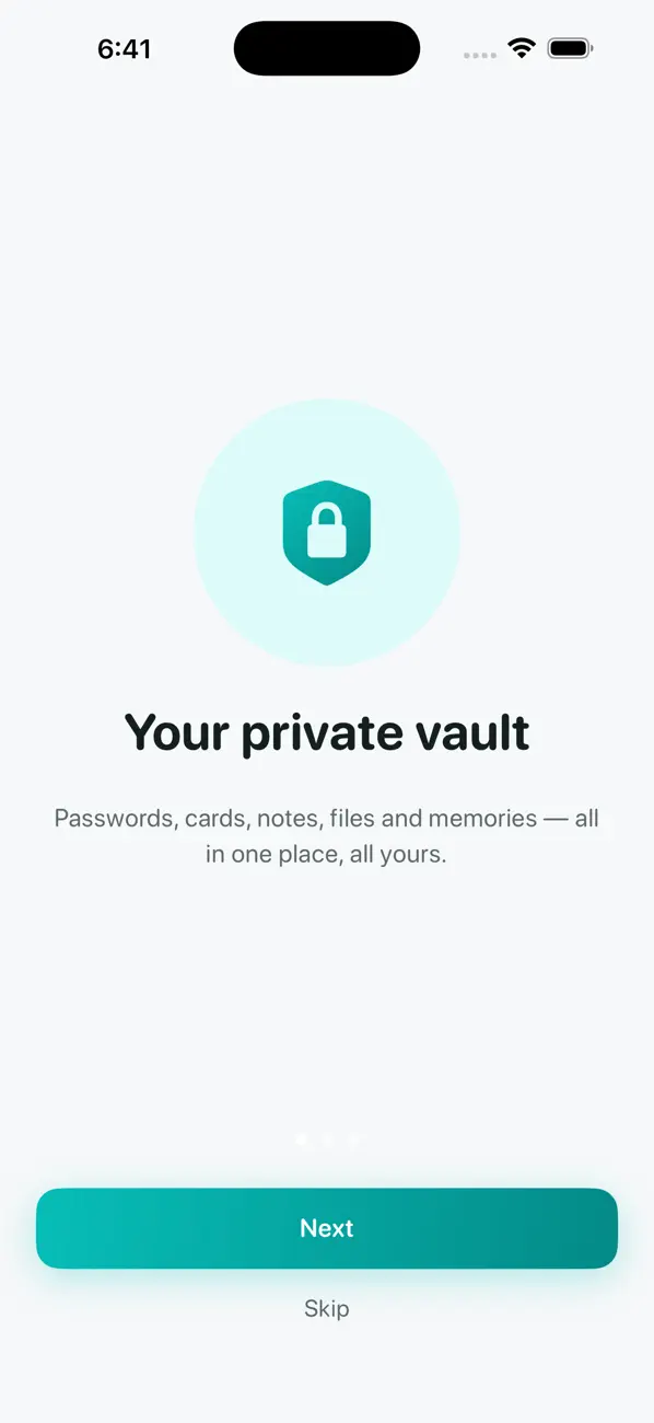 Screenshot #1 pour Safey: Photo Vault & App Lock