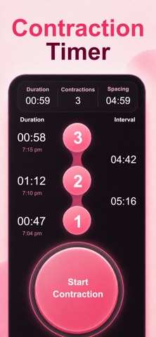 Contraction Tracker & Timer Screenshot 1 of 4
