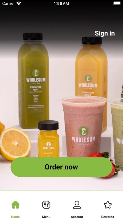 Wholesum Juice Bar App