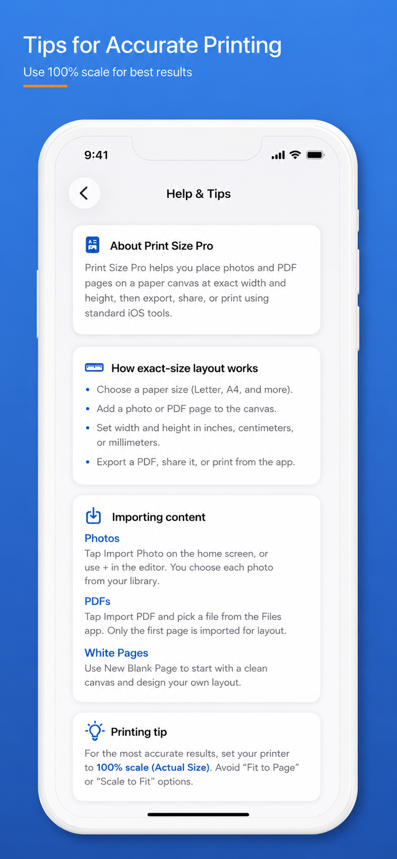 Print Size Pro screenshot 8