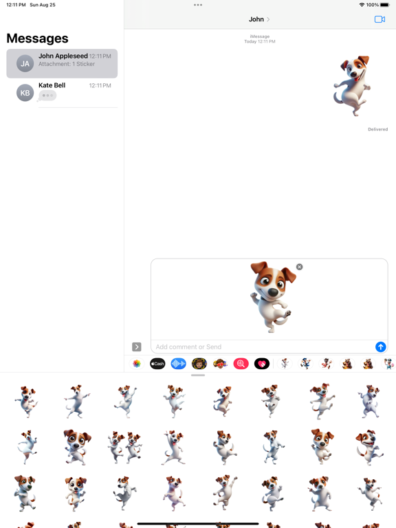 Screenshot #5 pour Dancing Jack Russell Stickers