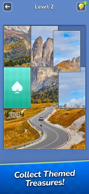 Jigsawcard Solitaire Puzzle iPhone screenshot 1