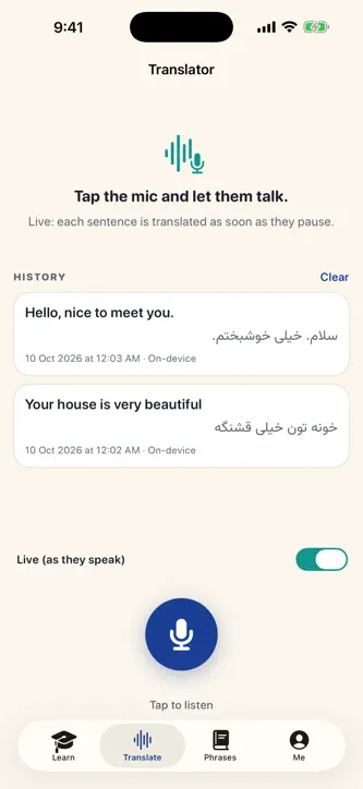 Zood: Learn Farsi Fast screenshot 7