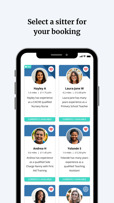 Sitters Childcare, Babysitters iPhone screenshot 5 - Lifestyle app