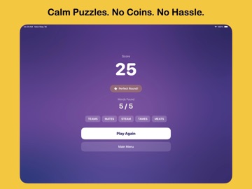 Scrambly Word Game iPad screenshot