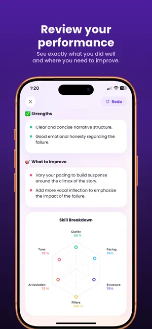 AI Public Speaking Coach: Osa screenshot 3