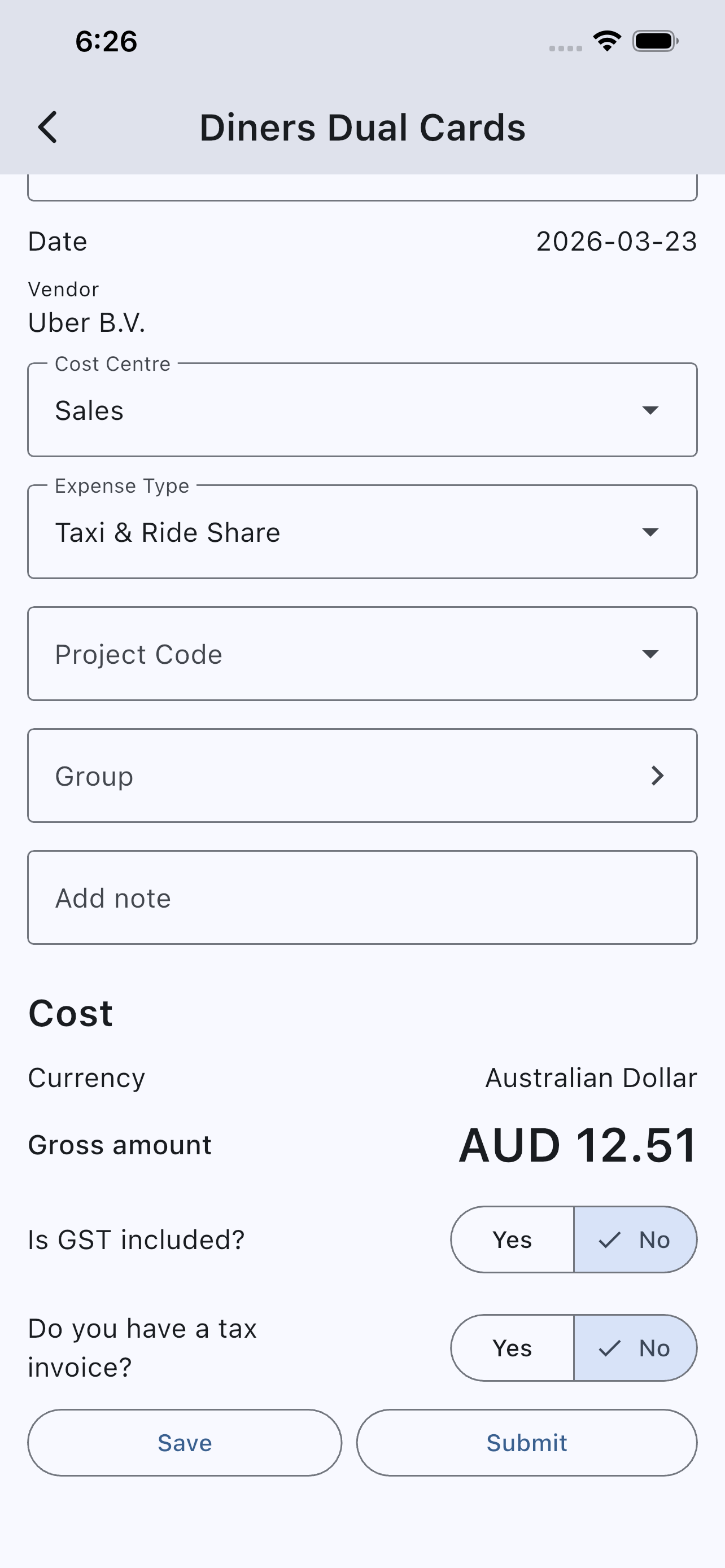 Zeno Expense screenshot 3