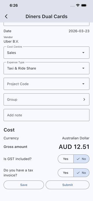 Zeno Expense Screenshot 3 of 8