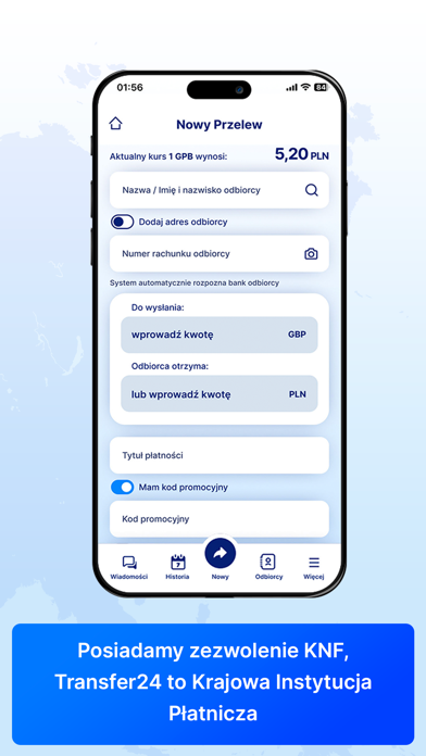 Transfer24 Screenshot