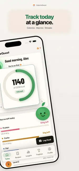 CalorieQuest: AI Calorie Log screenshot 2