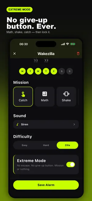 Wakezilla: Alarm & Missions screenshot 3