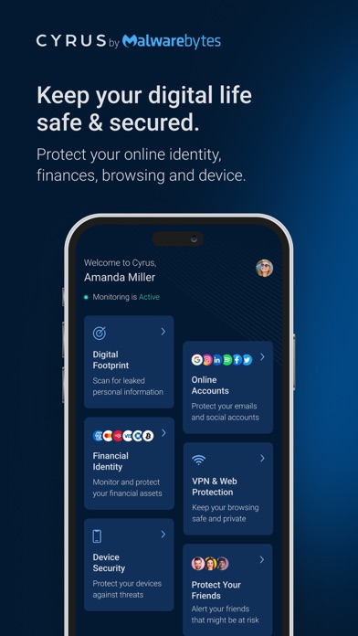 Screenshot #1 pour Cyrus Identity by Malwarebytes
