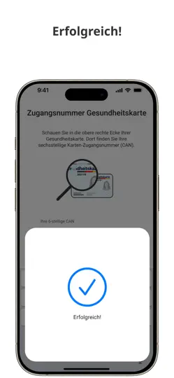 Screenshot von E-Rezept Leser auf dem iPhone 5