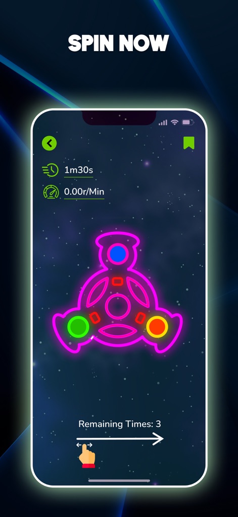 Glow Finger Spinner Art App - Graphics & Design App | MWM
