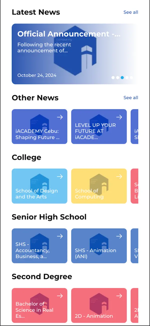 Screenshot #1 pour iACADEMY APP