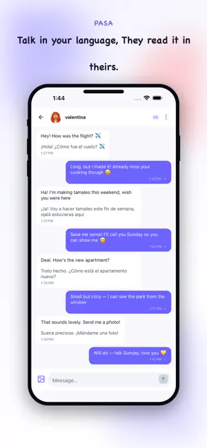 Pasa: Chat & Translate screenshot 1