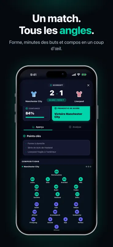 ScoreGPT : Pronostics Foot IA screenshot 7 of 8