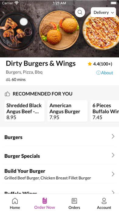 Dirty Burgers & Wings Screenshot