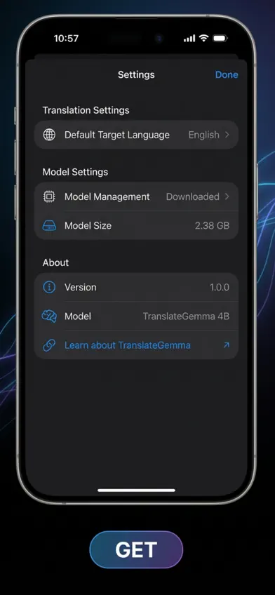 TranslateGemma I Offline screenshot 2