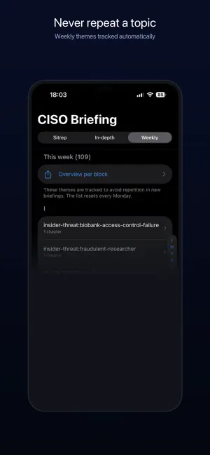 CISO Briefing screenshot 4