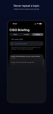 CISO Briefing Screenshot 4 of 6