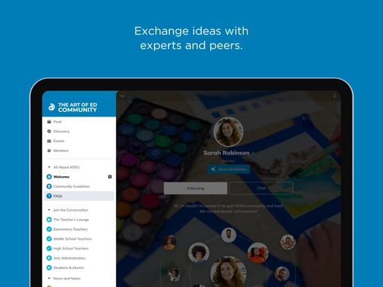 The Art of Ed Community iPad screenshot 2 - Social Networking app
