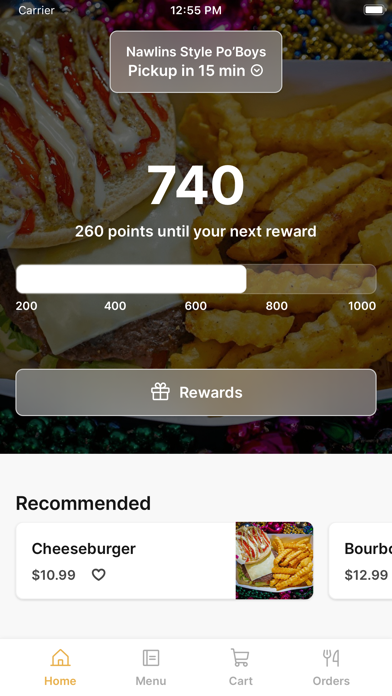 Nawlins Style Po’Boys iPhone screenshot 1 - Food & Drink app