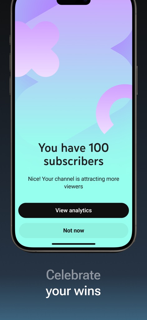 YouTube Studio - Milestone Celebrations