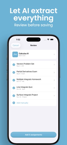 Sylly - AI Syllabus Scanner iPhone screenshot